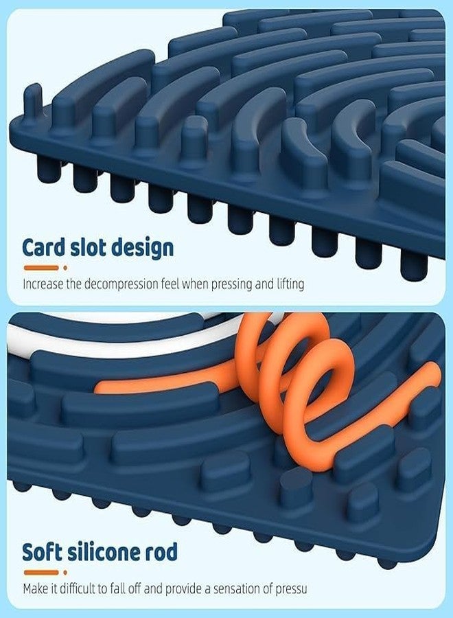 DARDRIS Silicone Sensory Fidget Board Toy | Double-Sided Activity Board with Color Strings | Silent, No Mess for Anxiety Stress Relief, Focus & Calm Toy for Kids and Adults - Image 3